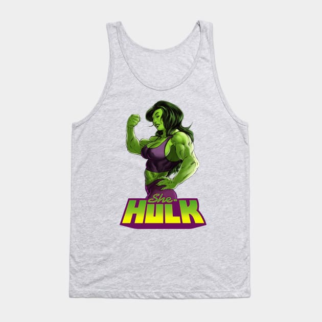 SHE-HULK Tank Top by bi_sketch